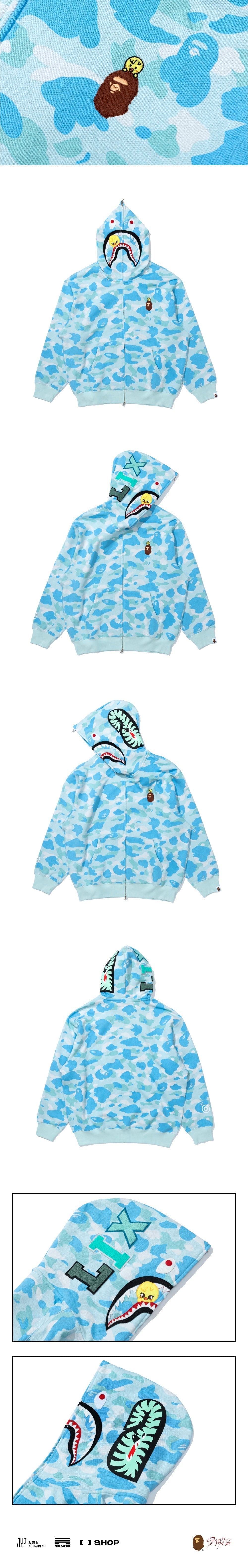 [STRAY KIDS] X BAPE SHARK FULL ZIP