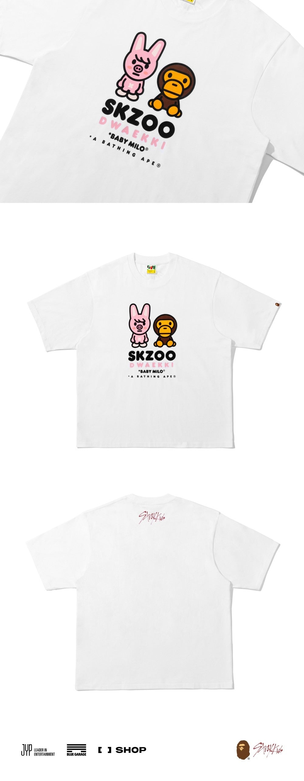 [STRAY KIDS] X BAPE  BABY MILO TEE