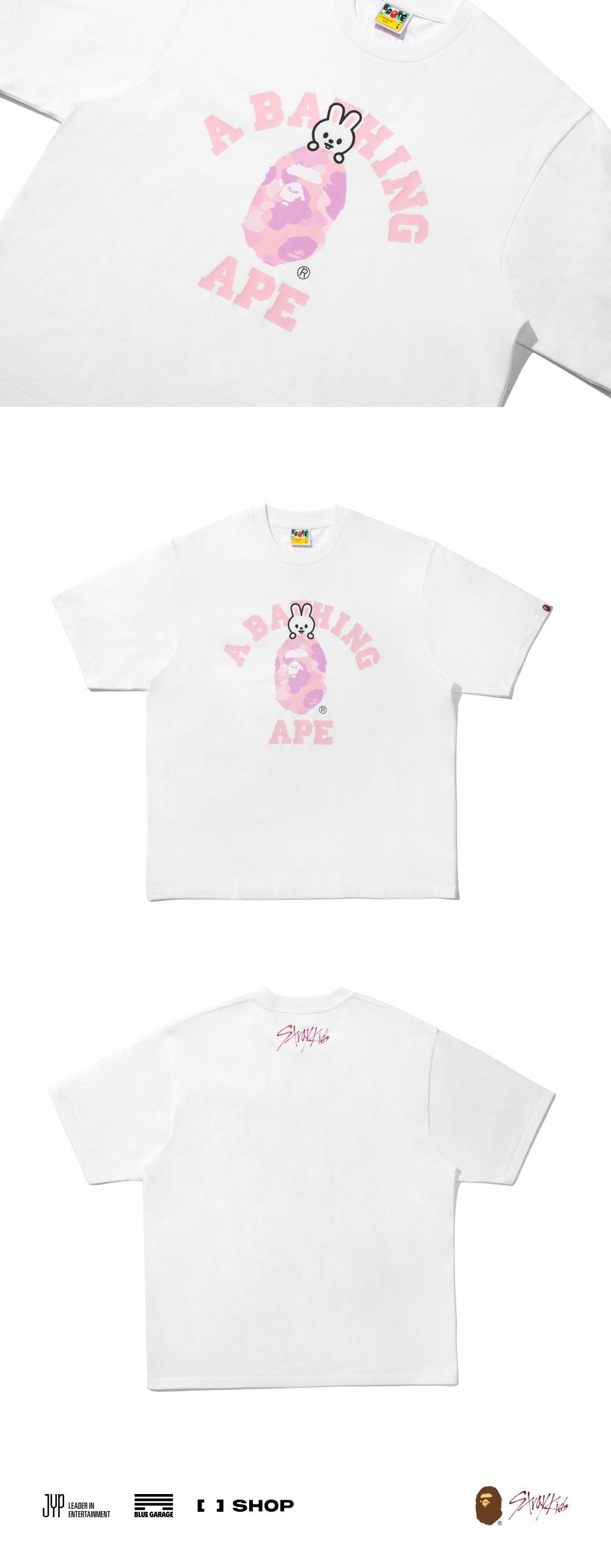 [STRAY KIDS] X BAPE COLLEGE TEE
