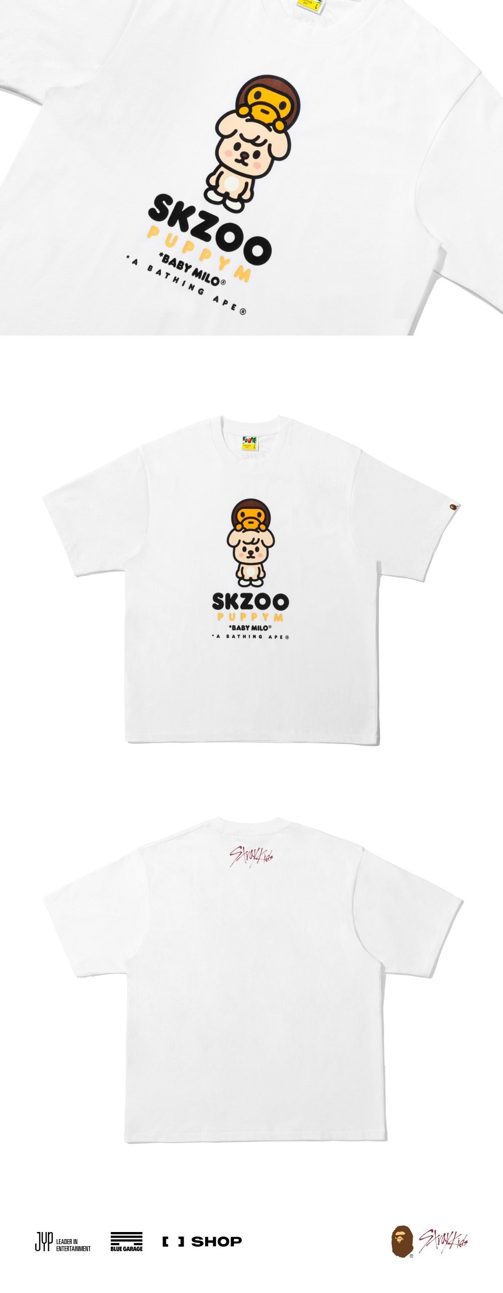 [STRAY KIDS] X BAPE  BABY MILO TEE