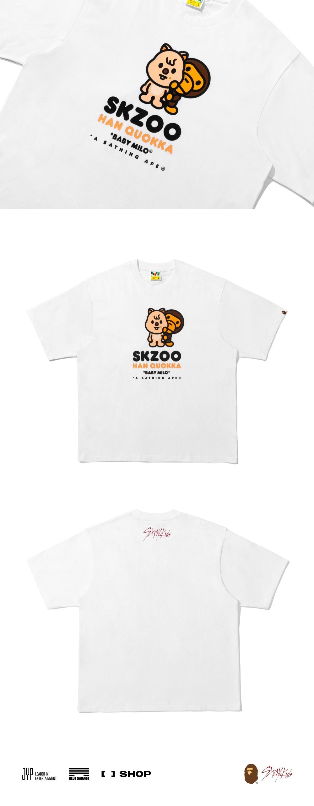 [STRAY KIDS] X BAPE  BABY MILO TEE