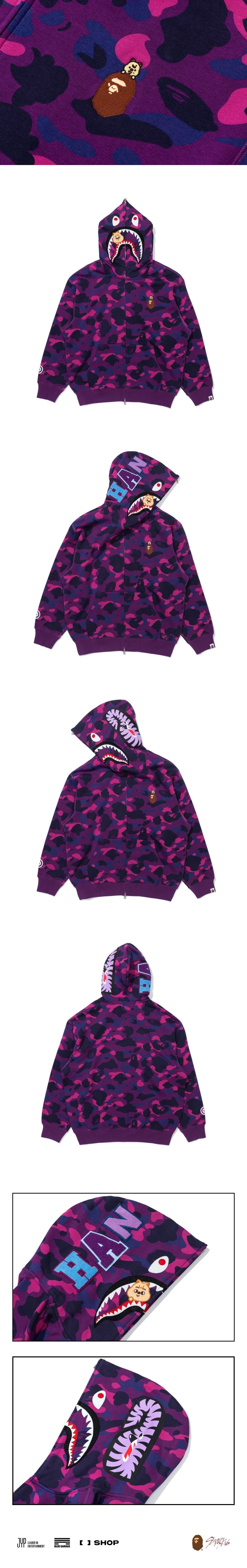 [STRAY KIDS] X BAPE SHARK FULL ZIP