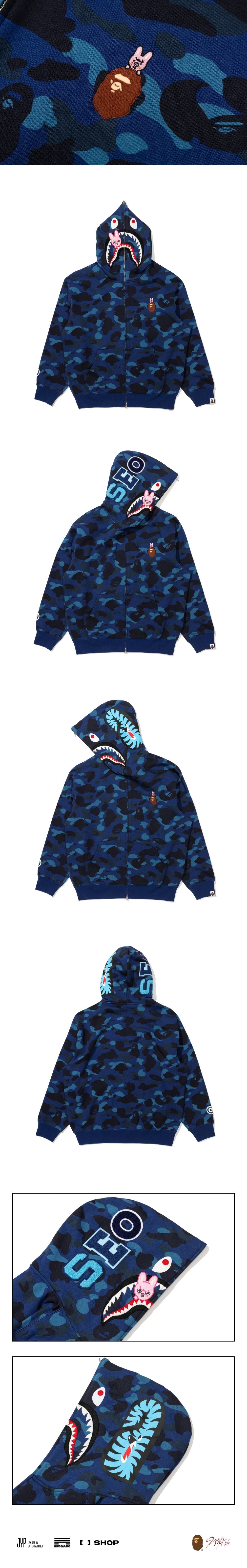 [STRAY KIDS] X BAPE SHARK FULL ZIP