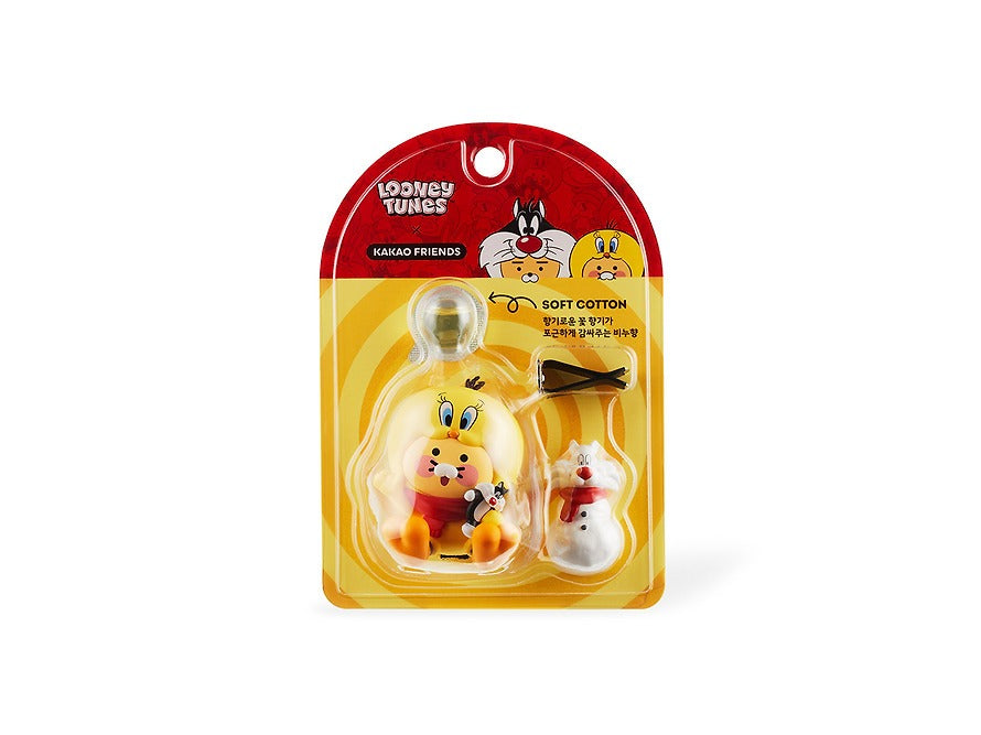 [KAKAO FRIENDS] Looney Tunes X Friends Car Air Freshener & Figure Set Baby Chunsik