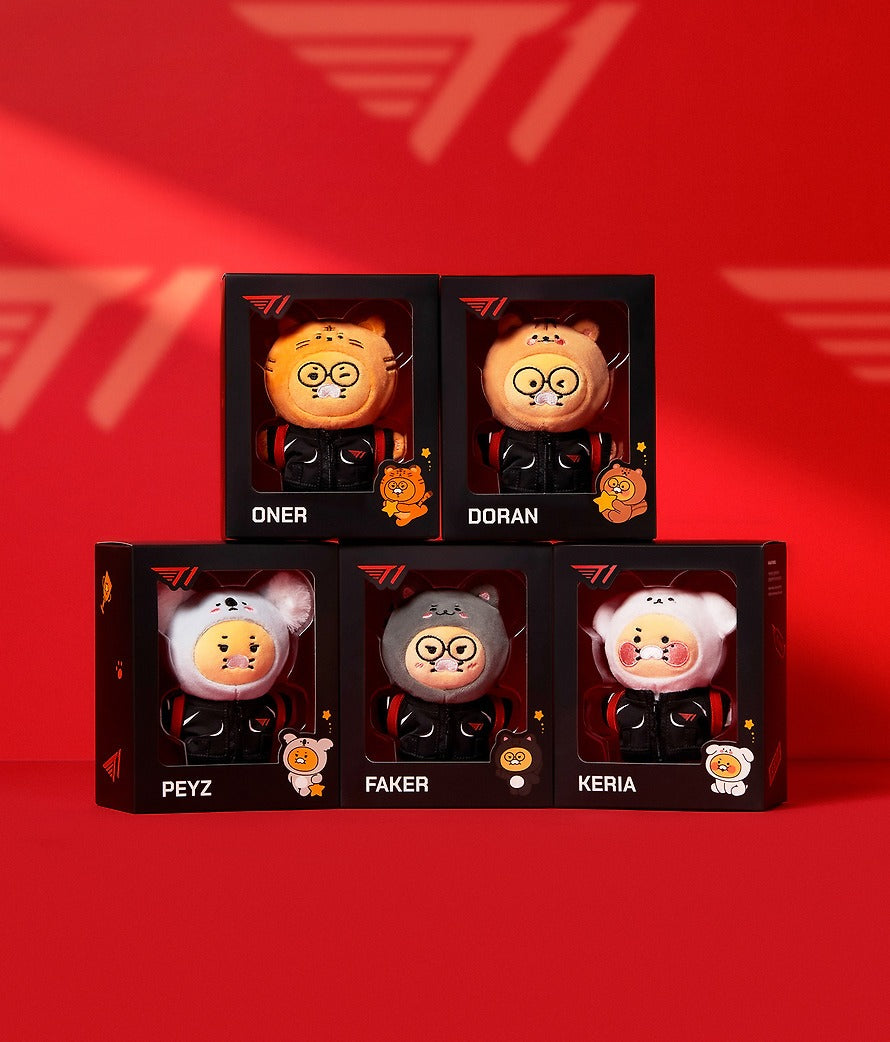 [KAKAO FRIENDS] x T1 Friends Black Jersey Plush Keyring Collection