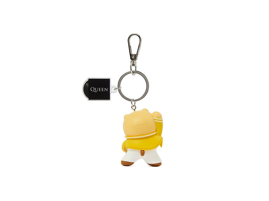 [KAKAO FRIENDS] QUEEN x Kakao Friends Freddie Mercury Plush Keyring Chunshik