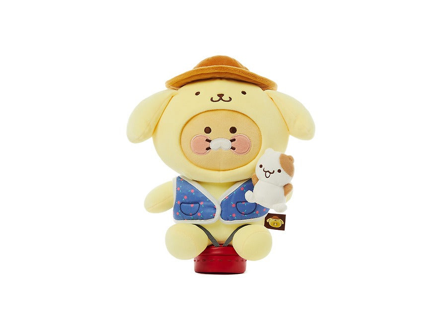 [KAKAO FRIENDS] Pompompurin x Kakao Friends Chunshik Medium Plush Doll