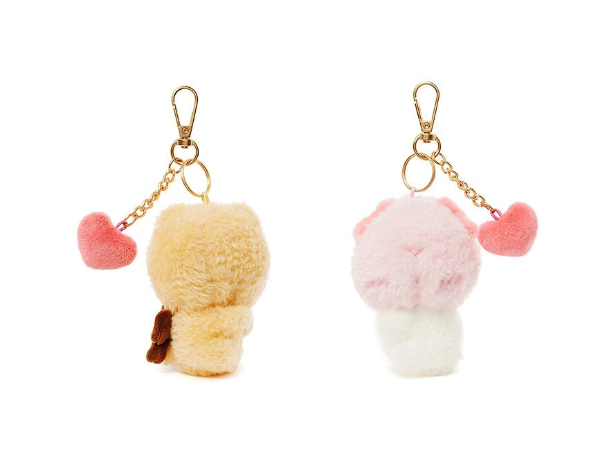 [KAKAO FRIENDS]Little Ryan and Little Apeach Plush Magnet Keyring Set