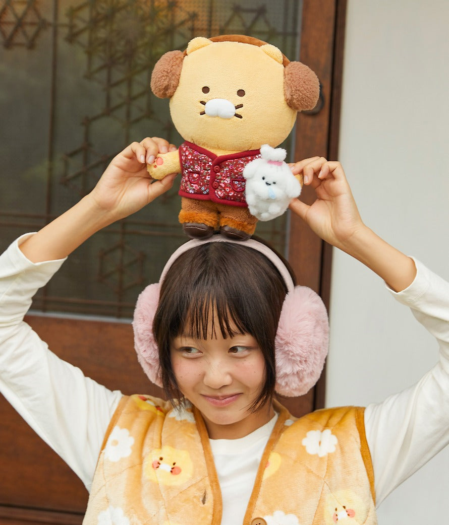 [KAKAO FRIENDS] Countryside Series Medium Plush Doll_Chunsik (Korean Grandma Style)