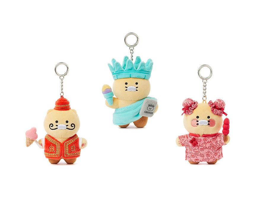 [KAKAO FRIENDS]Chunshik World Tour Plush Keyring Collection Global Series