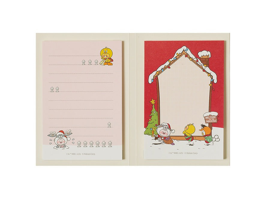 [KAKAO FRIENDS] Looney Tunes X Friends Holiday Memo Pad Friends Collection