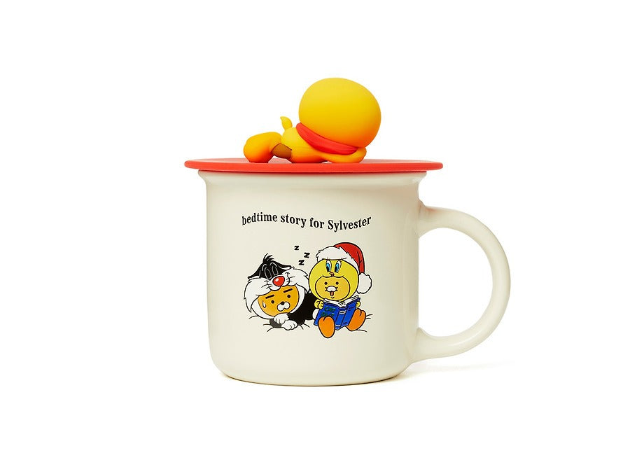 [KAKAO FRIENDS]Looney Tunes X Friends Mug & Lid Set Little Ryan & Baby Chunsik