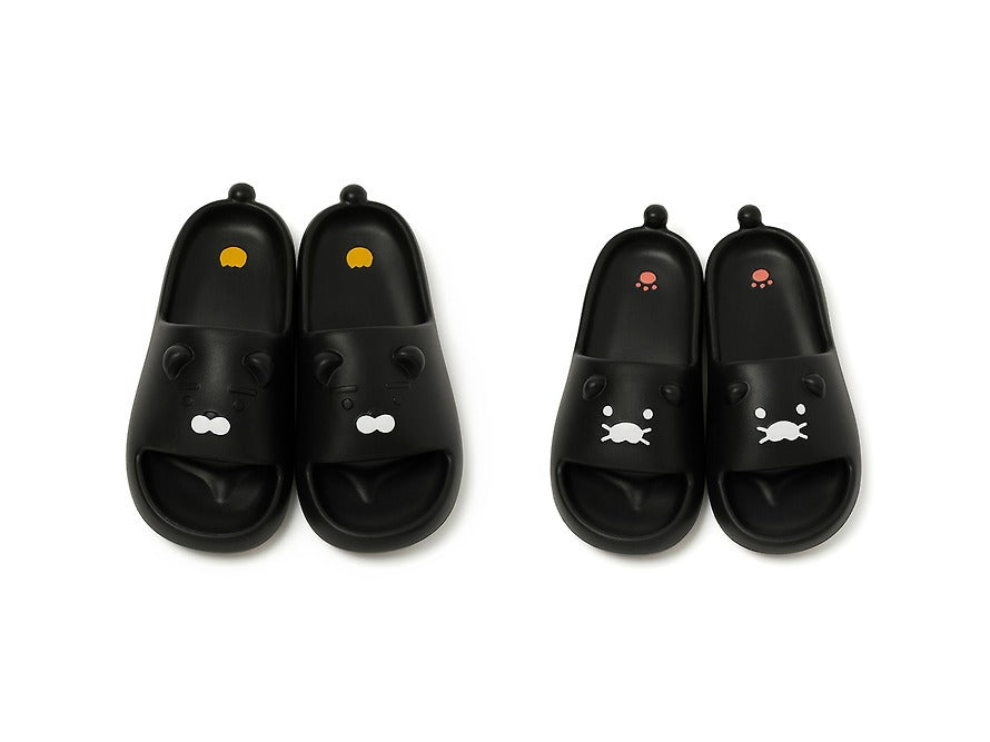 [KAKAO FRIENDS]Black Choonsik Slide Slippers