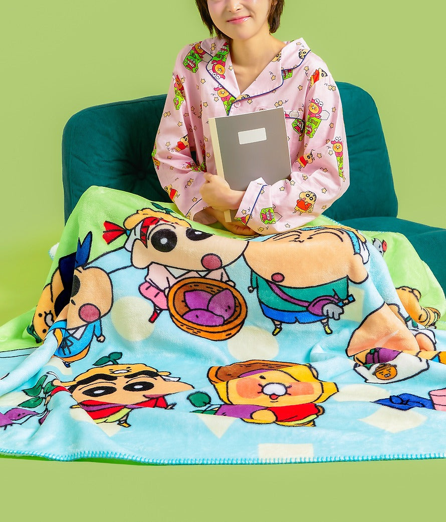 [KAKAO FRIENDS]Crayon Shin-chan x Kakao Friends Large Multi-Purpose Blanket