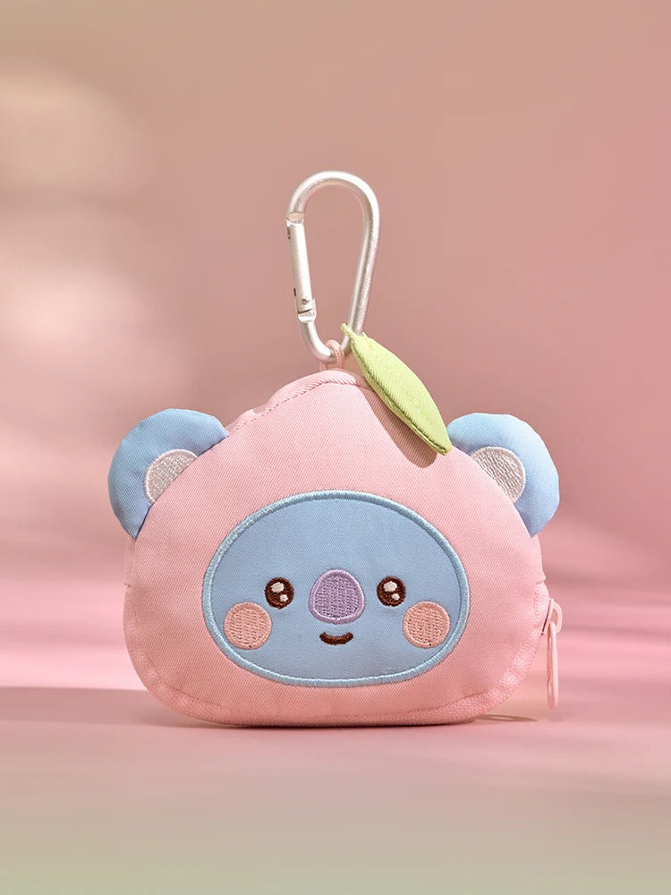 [BTS] BT21 Peach Holic Face Pouch Keyring