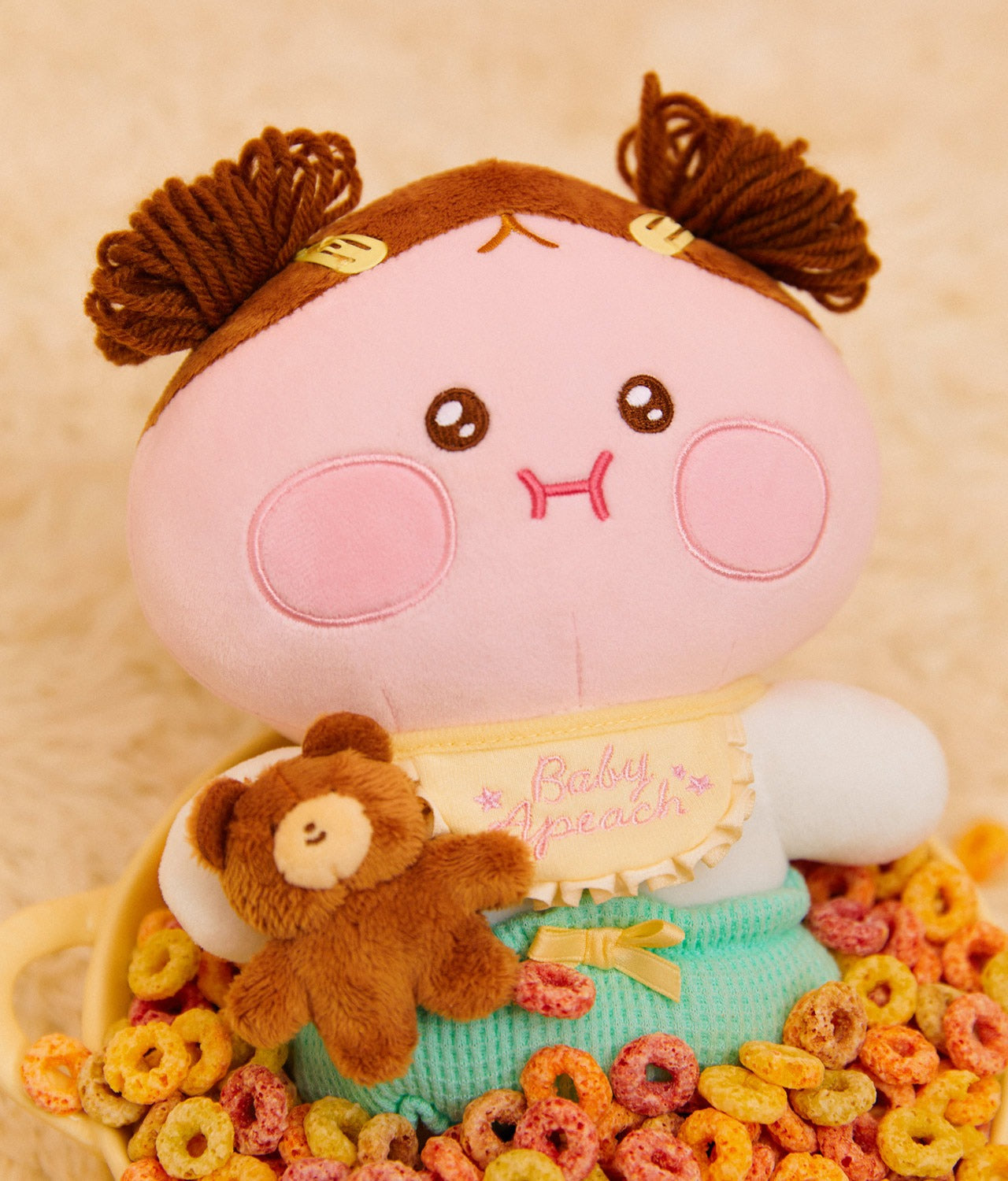 [KAKAO FRIENDS] Baby Dreaming Plush Doll Keychain (Ryan & Apeach)