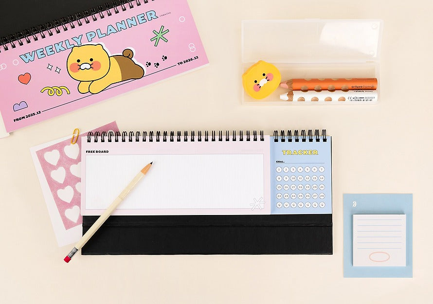 [KAKAO FRIENDS] 2026 Weekly Planner Twin Ring Chunsik