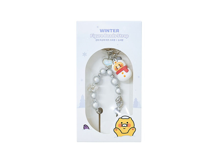 [KAKAO FRIENDS] Chunshik Winter Figure Beaded Phone Strap