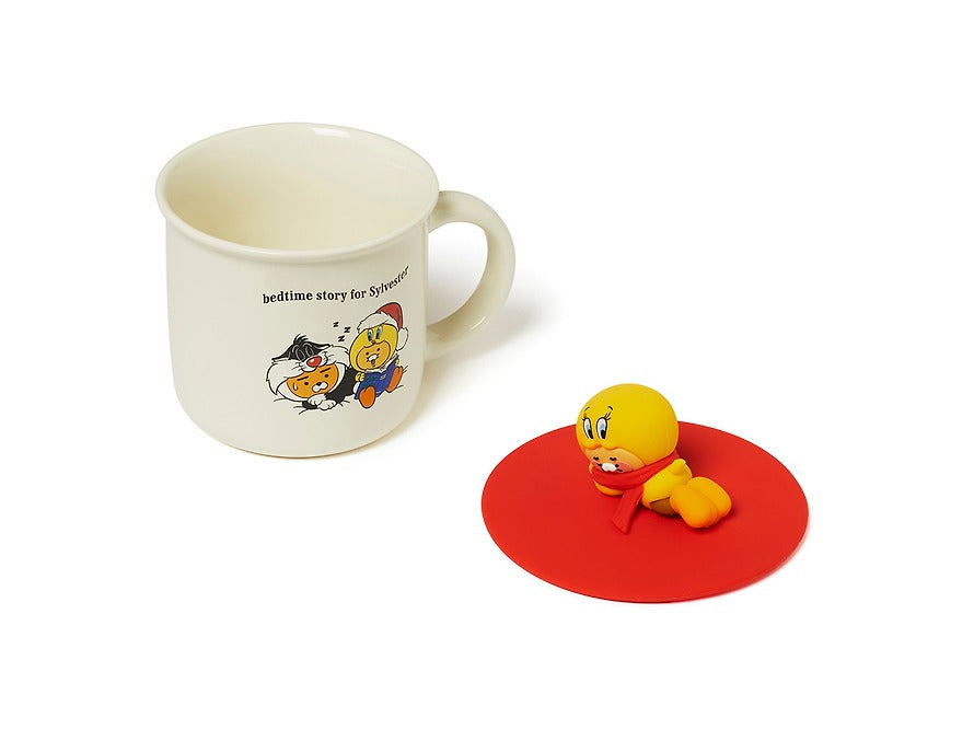[KAKAO FRIENDS]Looney Tunes X Friends Mug & Lid Set Little Ryan & Baby Chunsik