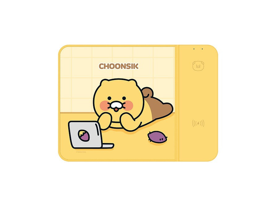 [KAKAO FRIENDS] Chunsik Wireless Charging Mouse Pad