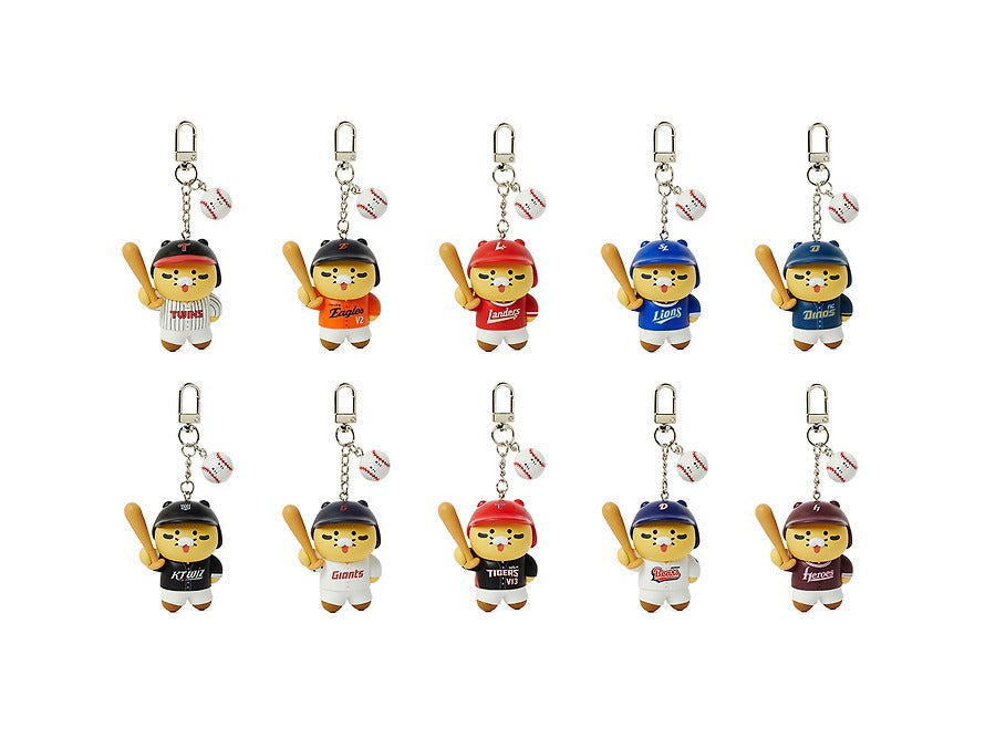 [KAKAO FRIENDS] KBO x Kakao Friends Chunshik Batter Figure Keyring Collection