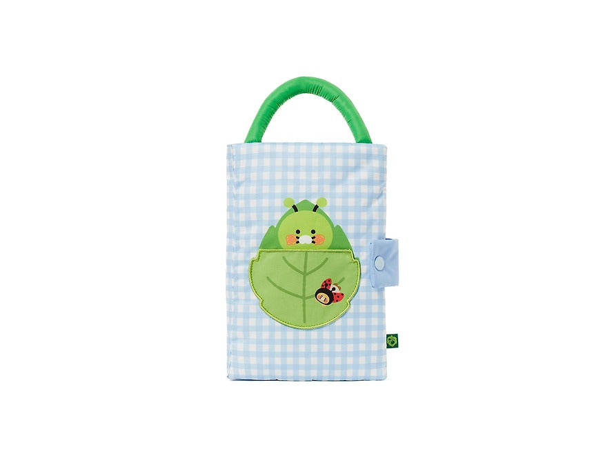 [KAKAO FRIENDS]Choonsik Book Cover Bag Cute Fabric Book Sleeve Kpop Character Organizer