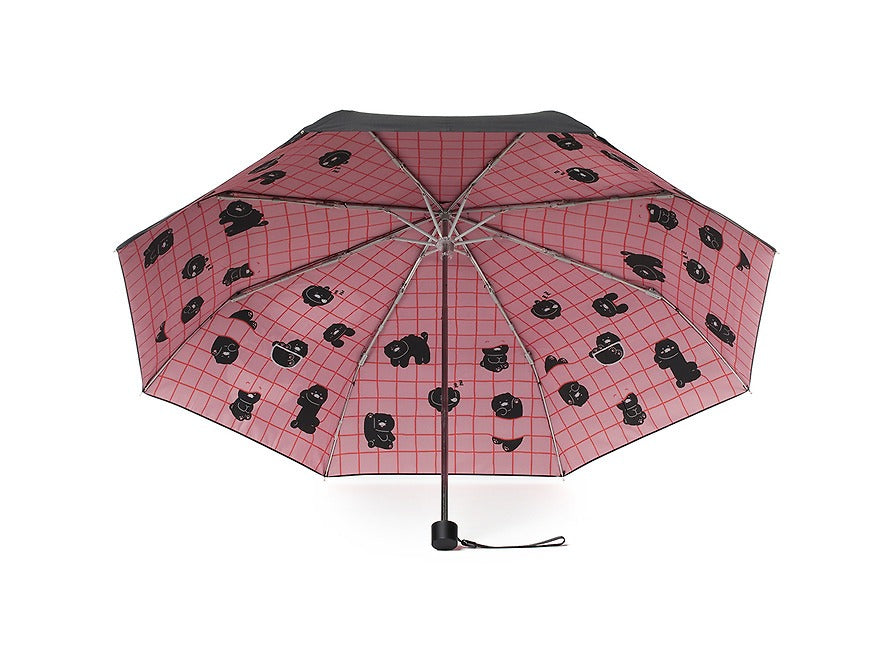 [KAKAO FRIENDS]Black Choonsik Mini Pouch Umbrella