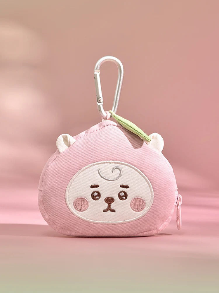 [BTS] BT21 Peach Holic Face Pouch Keyring
