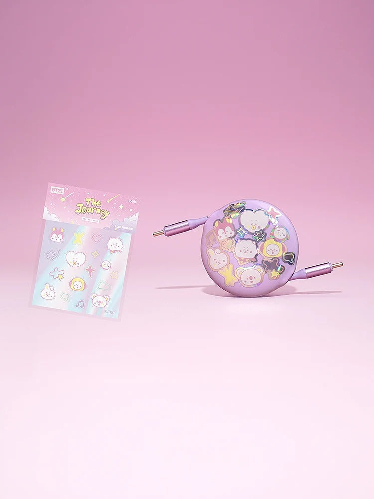 [BTS]BT21 100W Retractable Cable – The Journey 90cm
