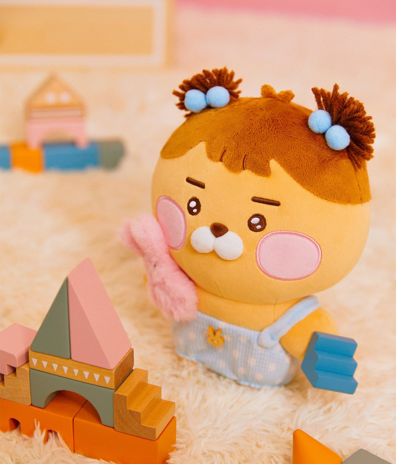 [KAKAO FRIENDS] Baby Dreaming Plush Doll Keychain (Ryan & Apeach)