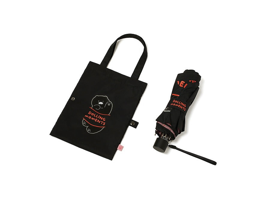 [KAKAO FRIENDS]Black Choonsik Mini Pouch Umbrella