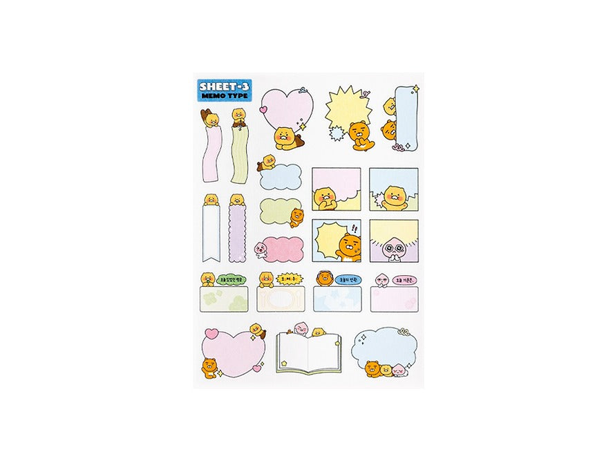 [KAKAO FRIENDS] Deco Sticker Set 3P Chunsik