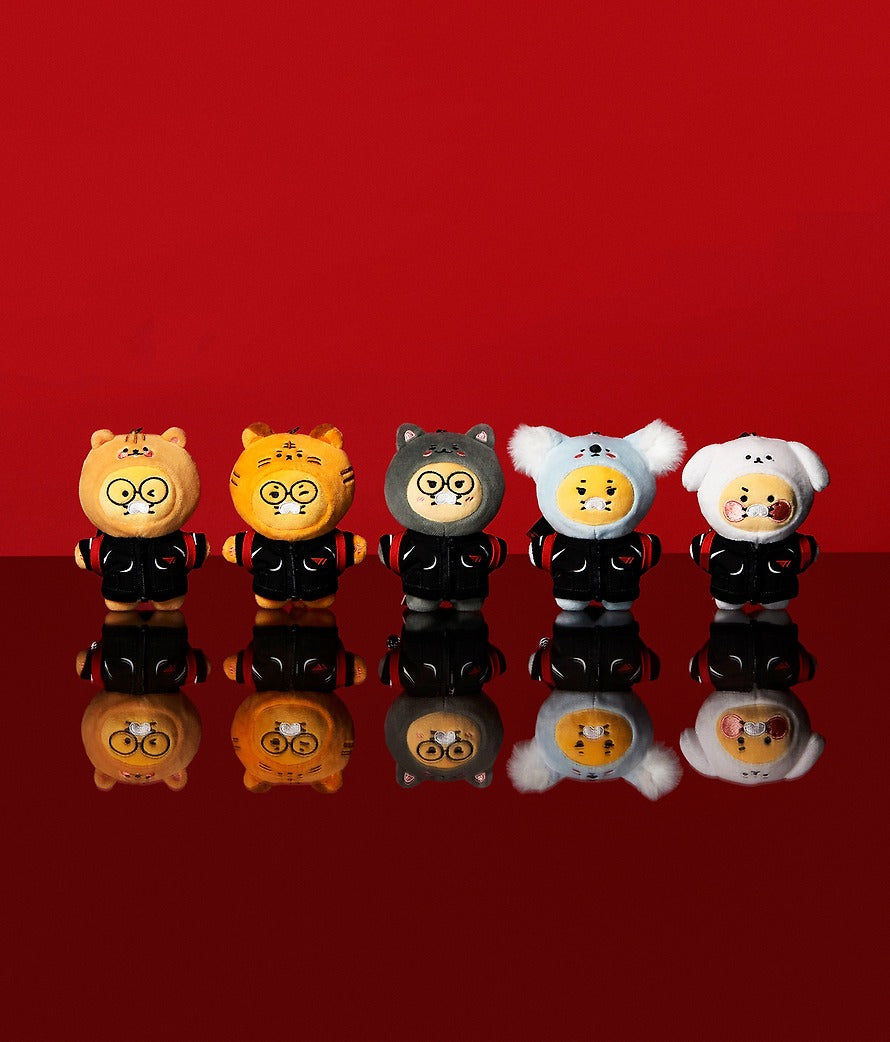[KAKAO FRIENDS] x T1 Friends Black Jersey Plush Keyring Collection