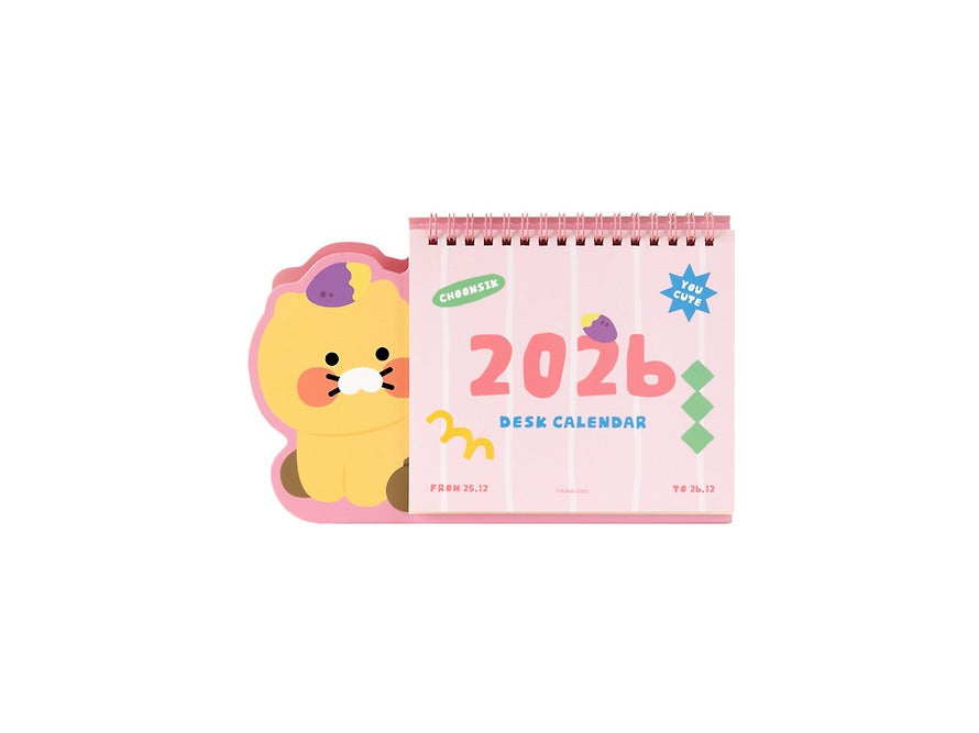 [KAKAO FRIENDS] 2026 Shape Desk Calendar Chunsik