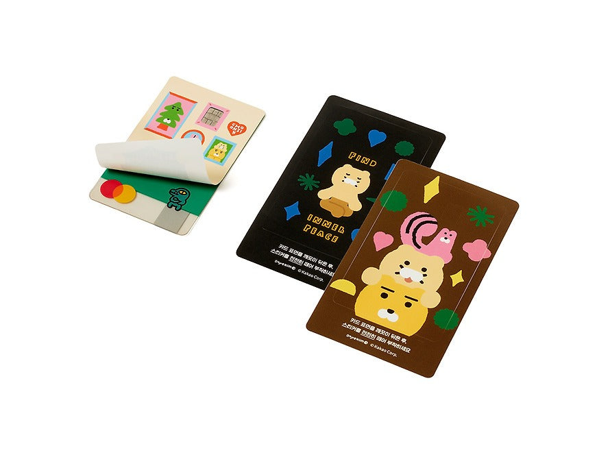 [KAKAO FRIENDS] Card Cover Sticker Set Ryan & Chunsik
