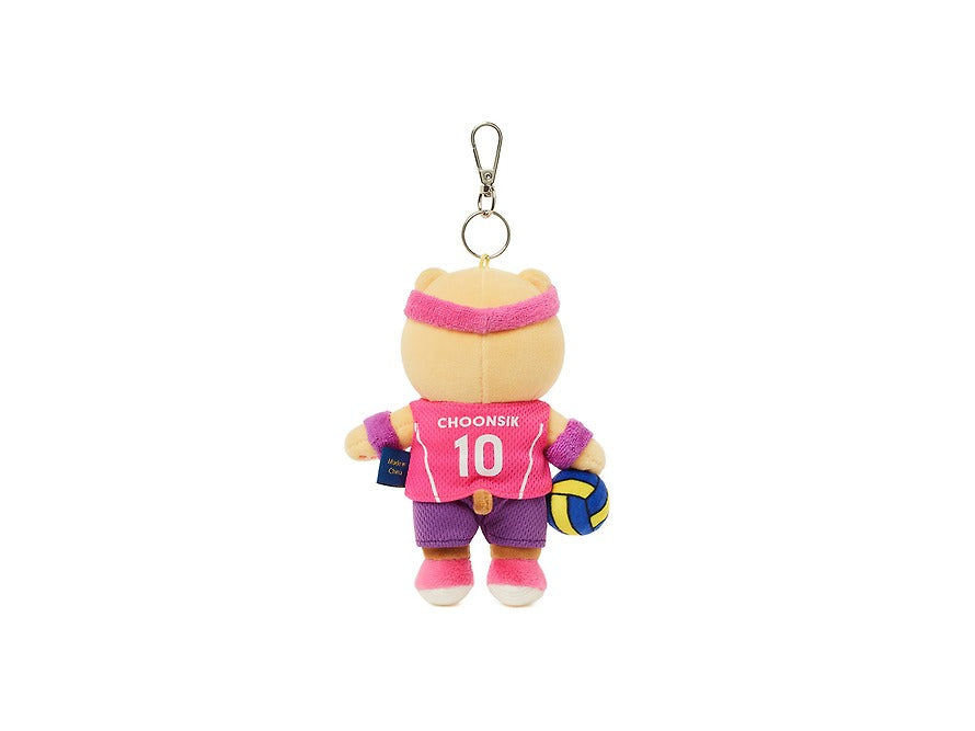 [KAKAO FRIENDS] Kim Yeon-koung X Friends Keyring Plush Chunsik