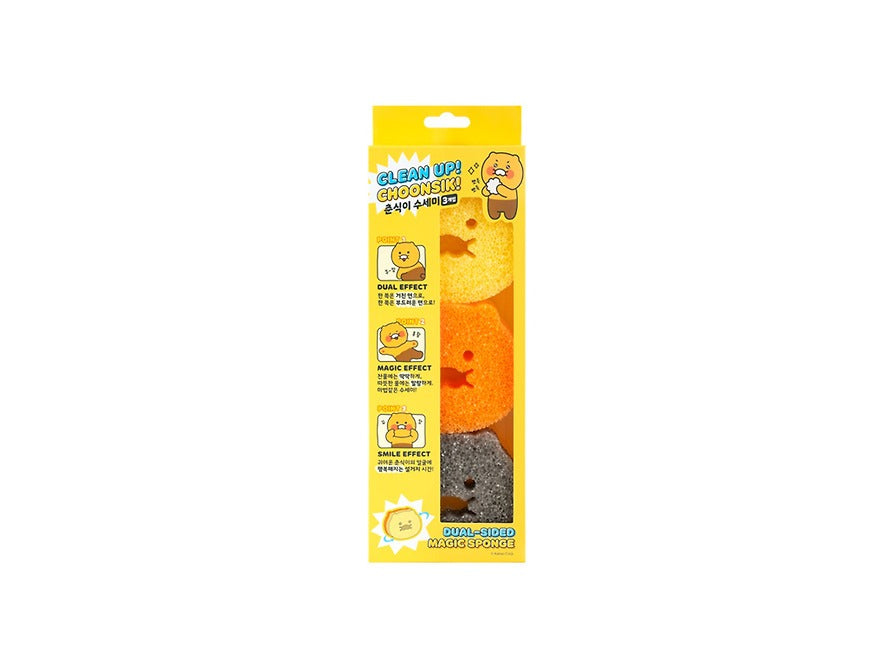 [KAKAO FRIENDS]Chunsik Sponge Scrubber 3P Set