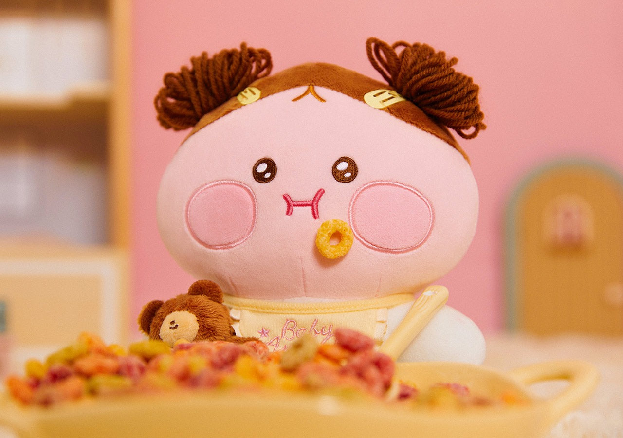 [KAKAO FRIENDS] Baby Dreaming Plush Doll Keychain (Ryan & Apeach)