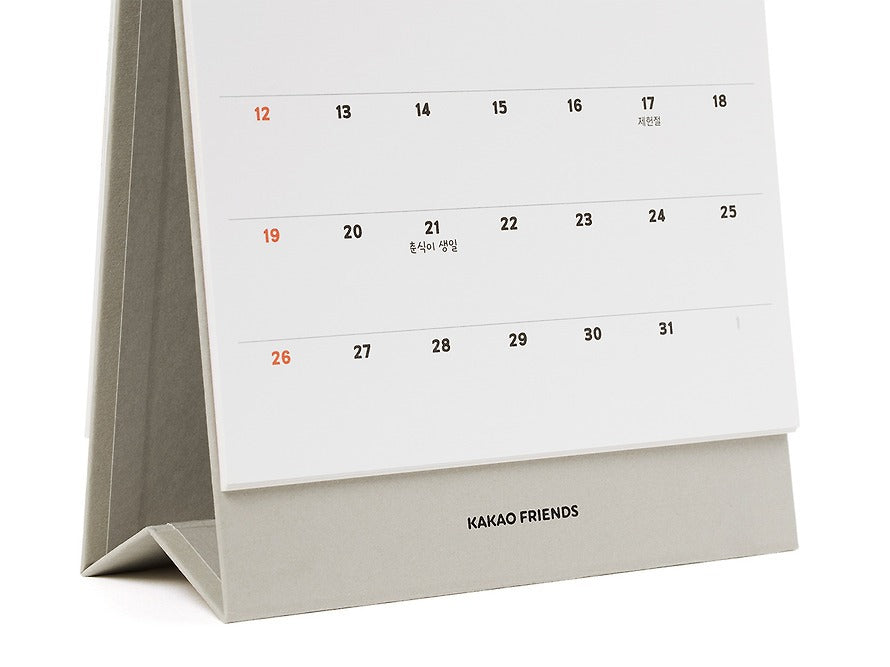 [KAKAO FRIENDS] 2026 Desk Calendar Chunsik