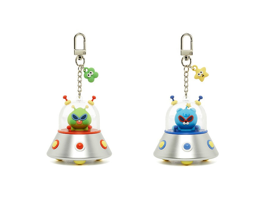 [KAKAO FRIENDS] Lucky Beam Alien UFO Light-Up Keyring