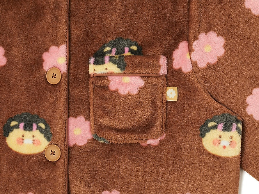 [KAKAO FRIENDS] Countryside Series Flannel Pajama Set Chunsik