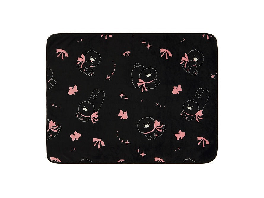 [KAKAO FRIENDS] Black Chun Pouch Blanket Chunsik