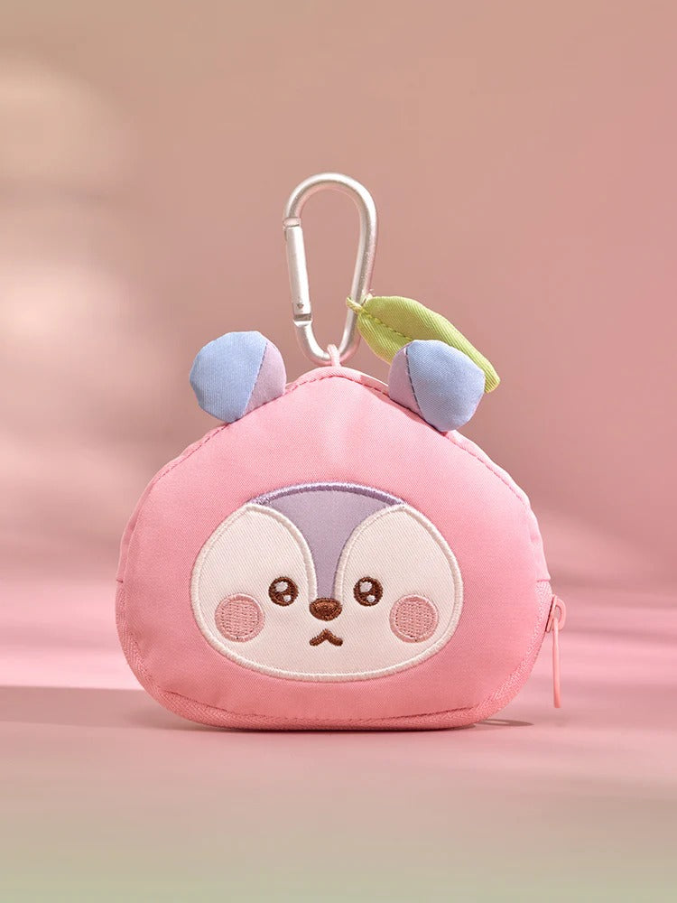[BTS] BT21 Peach Holic Face Pouch Keyring