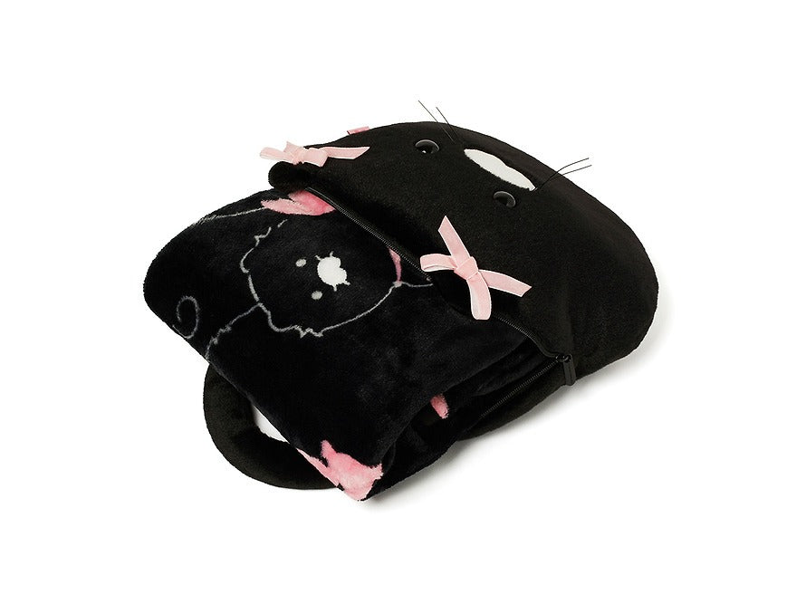 [KAKAO FRIENDS] Black Chun Pouch Blanket Chunsik