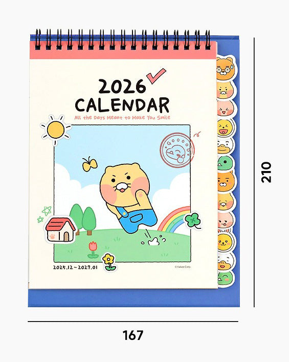 [KAKAO FRIENDS] Every Day 2026 Index Desk Calendar
