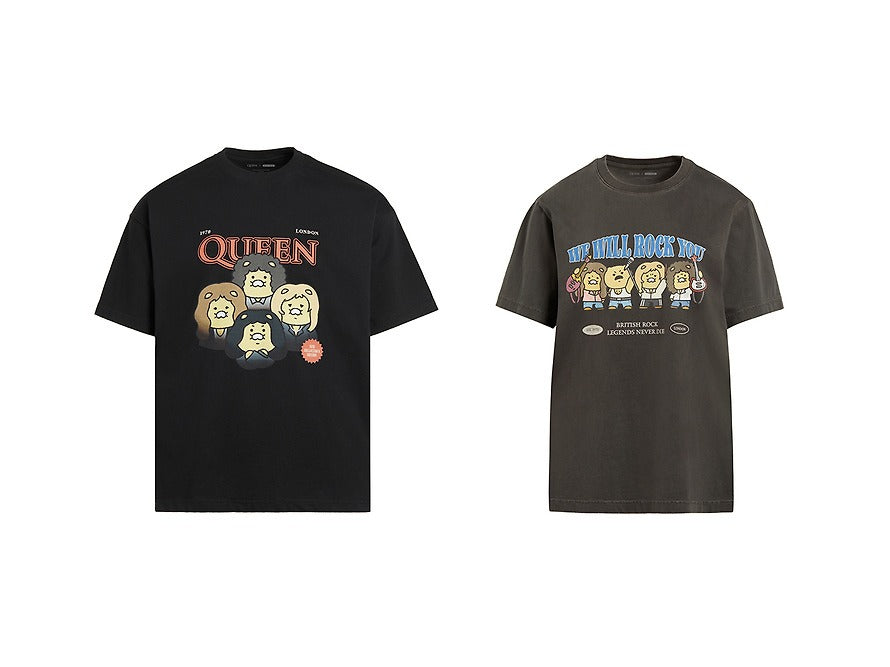 [KAKAO FRIENDS] QUEEN x Kakao Friends T-Shirt  Chunshik