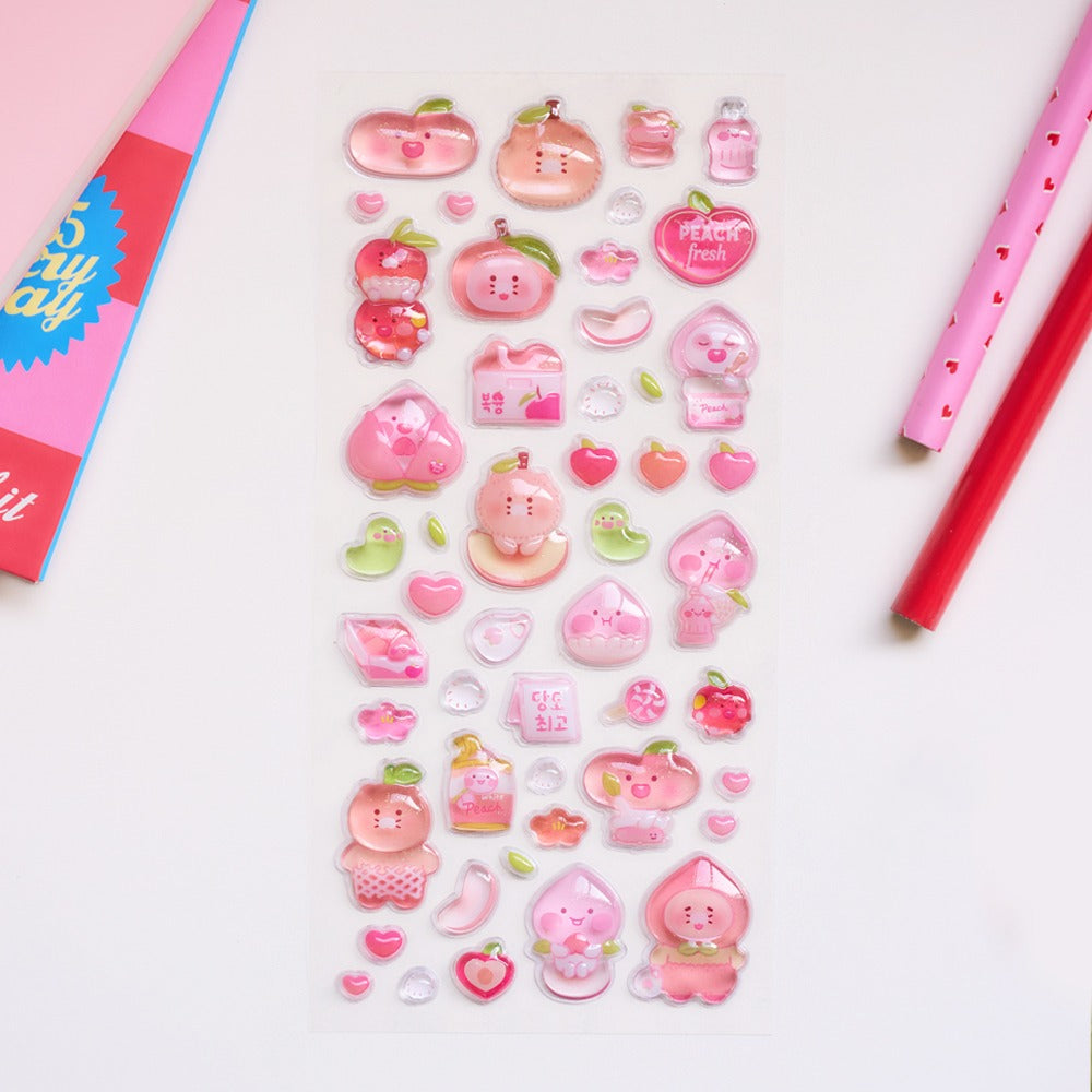 [KAKAO FRIENDS] Peach Deco Sticker Sheet Apeach
