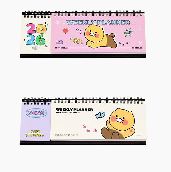 [KAKAO FRIENDS] 2026 Weekly Planner Twin Ring Chunsik