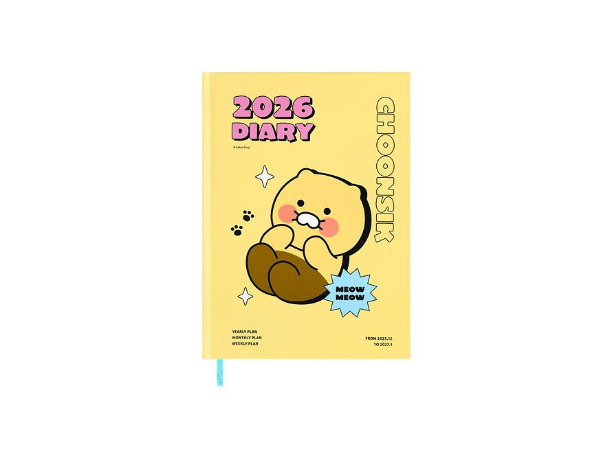 [KAKAO FRIENDS]  2026 Hard Cover Diary Chunsik
