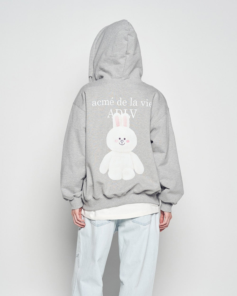 [LINE FRIEND]BASIC LOGO WITH LINE FRIENDS HOODIE ZIP UP
